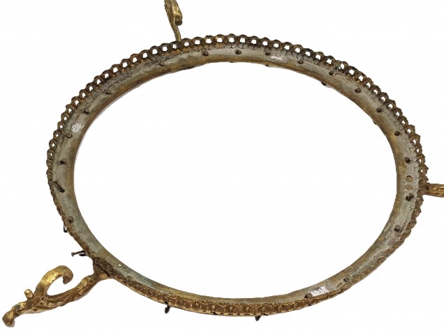 Brass Chandelier Frame Ring For 3 Hook Ceiling Rose