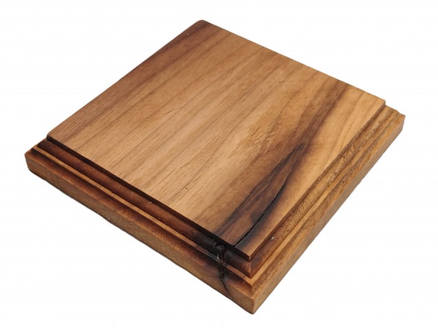 American Black Walnut Square Wooden Ceiling Pattress