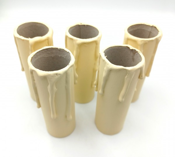 Candle Tubes Cream Drip Card 85mm x 26mm