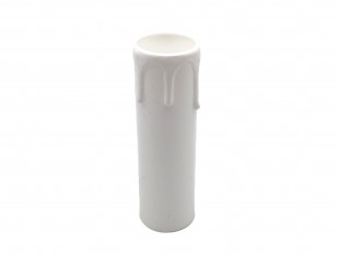 1 X Candle Tube white drip plastic 85MM X 24MM